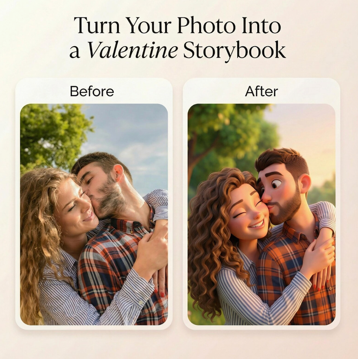 Personalized Valentine Gift, Custom Love Story Book, Pixar Style Couple Illustration, Romantic Gift for Him, Romantic Gift for Her
