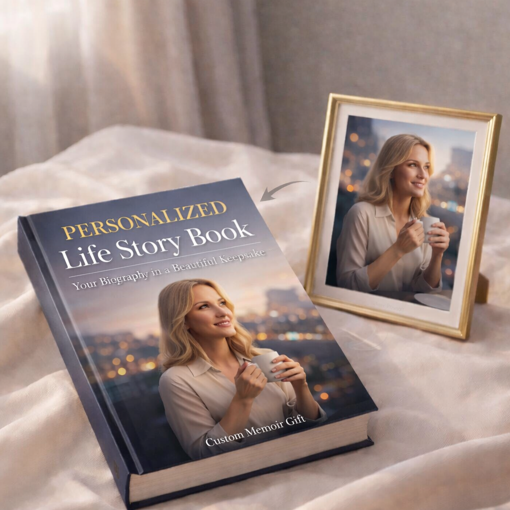Personalized Life Story Book | Your Biography in a Beautiful Keepsake | Custom Memoir Gift