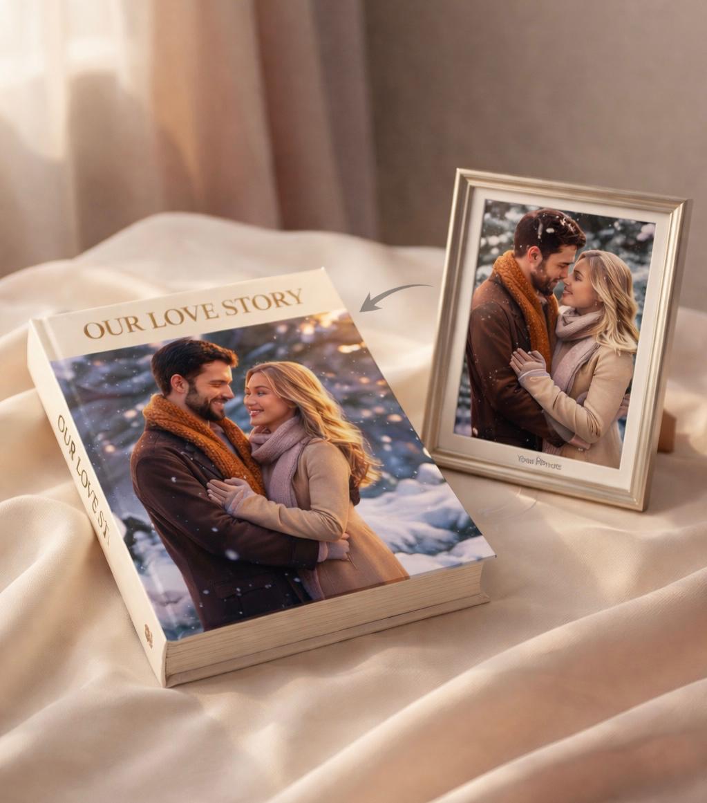 Personalized Valentine Gift, Custom Love Story Book, Pixar Style Couple Illustration, Romantic Gift for Him, Romantic Gift for Her