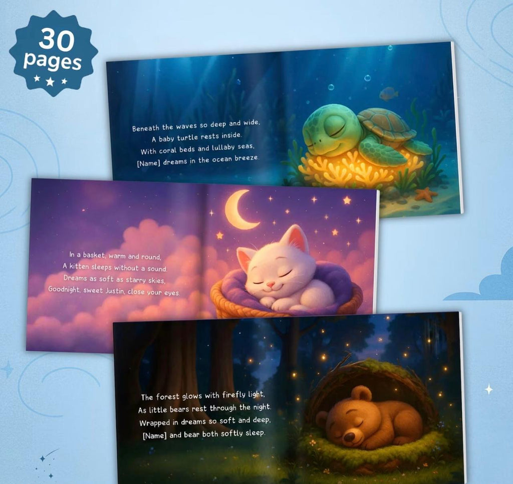 Personalized Baby Book with Name, Custom Children’s Bedtime Story, Keepsake Gift for Toddlers